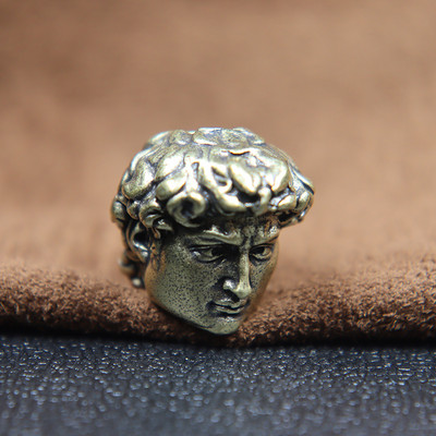 David Head Фигури Paracord Мъниста Връзка Висулка Месинг Външен EDC Инструмент Фенерче Тъкани чадъри Въже Завеси Направи си сам аксесоари