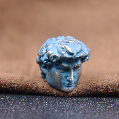 David Head Фигури Paracord Мъниста Връзка Висулка Месинг Външен EDC Инструмент Фенерче Тъкани чадъри Въже Завеси Направи си сам аксесоари