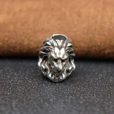 Alamă Bestie Regele Leu Cuțit Cuțit Cuțit Snur Pandantiv EDC în aer liber DIY Paracord Brățară Brelocuri Accesorii Carabiner Agățați Bijuterii