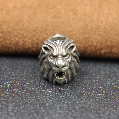 Alamă Bestie Regele Leu Cuțit Cuțit Cuțit Snur Pandantiv EDC în aer liber DIY Paracord Brățară Brelocuri Accesorii Carabiner Agățați Bijuterii