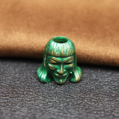 Victory Masked Vendetta EDC Paracord Knife Bead Ρετρό ορειχάλκινο υφαντό κορδόνι κρεμαστό κόσμημα DIY Βραχιόλι κοσμήματα κατασκευής αξεσουάρ Γούρια