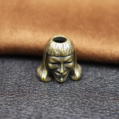 Victory Masked Vendetta EDC Paracord Knife Bead Ρετρό ορειχάλκινο υφαντό κορδόνι κρεμαστό κόσμημα DIY Βραχιόλι κοσμήματα κατασκευής αξεσουάρ Γούρια