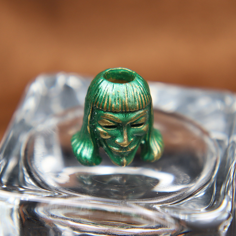 Victory Masked Vendetta EDC Paracord Knife Bead Ρετρό ορειχάλκινο υφαντό κορδόνι κρεμαστό κόσμημα DIY Βραχιόλι κοσμήματα κατασκευής αξεσουάρ Γούρια