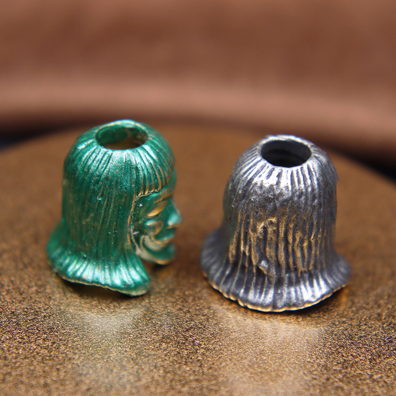 Victory Masked Vendetta EDC Paracord Knife Bead Ρετρό ορειχάλκινο υφαντό κορδόνι κρεμαστό κόσμημα DIY Βραχιόλι κοσμήματα κατασκευής αξεσουάρ Γούρια