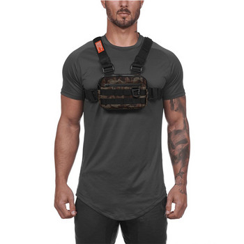Τσάντα Camouflage Tactical ανδρική τσάντα πλάτης Πολυλειτουργική τσάντα εξωτερικού χώρου για κυνήγι Running Chest Rig Bag Σακίδια πεζοπορίας