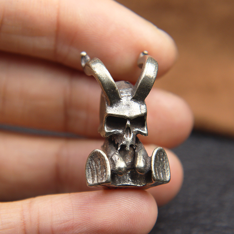 Punk messingist Little Devil Noapärli ripatsid võtmehoidja EDC taskulambi kaelarihmade jaoks