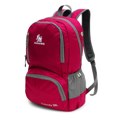 30L suure mahutavusega kaasaskantav õues mägironimise kokkupandav seljakott nailonist spordiseljakott Kantav matkareisi matkakott