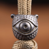 Üks Silm Animal Messingist Nuga Helmes Punk Vintage DIY Paracord Käevõrud Aksessuaarid Välistingimustes EDC Tool Vihmavarju Köis Ripatsid Ripatsid