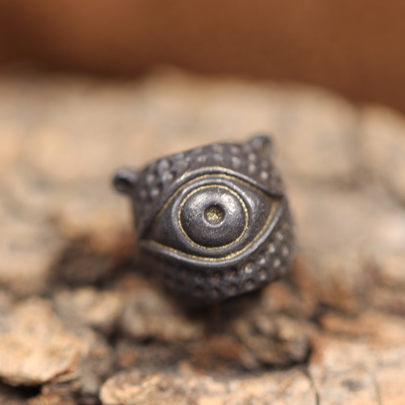 Üks Silm Animal Messingist Nuga Helmes Punk Vintage DIY Paracord Käevõrud Aksessuaarid Välistingimustes EDC Tool Vihmavarju Köis Ripatsid Ripatsid