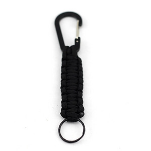 Breloc tactic Paracord cu carabinier Snur împletit militar Utilitate EDC Instrument de supraviețuire pentru chei Cuțit Echipament de camping în aer liber