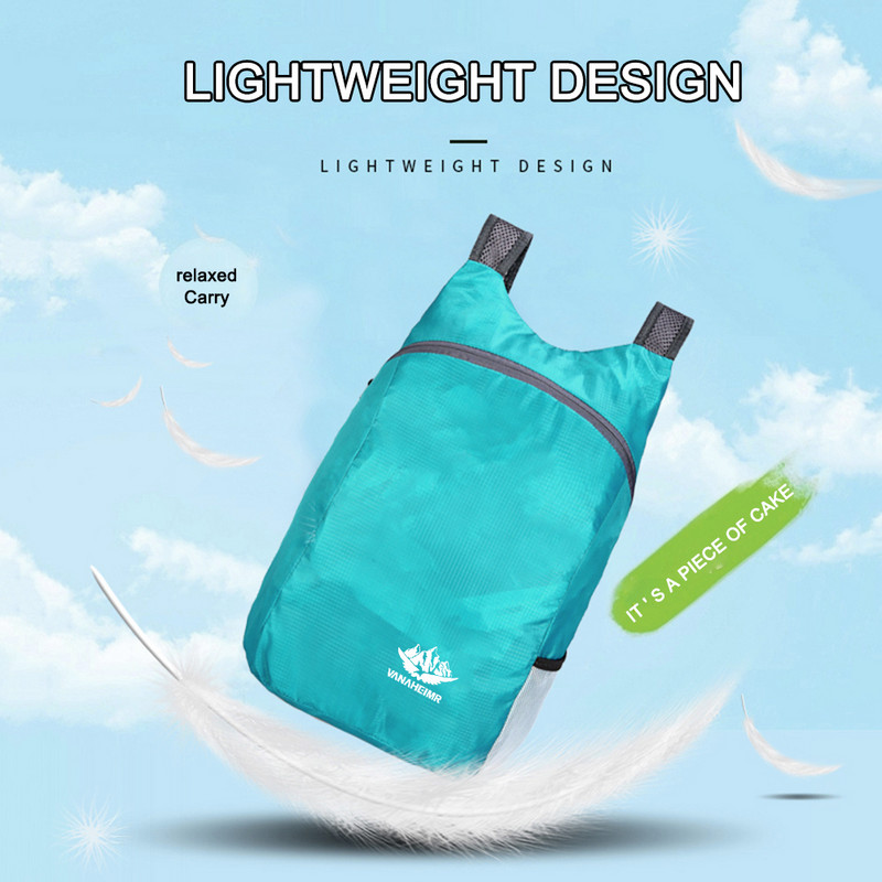 Neilona kabatas mugursoma Elpojošas salokāmas alpīnisma mugursomas Ūdensizturīgas vieglas vīriešiem Sievietēm pārgājieniem Makšķerēšanai