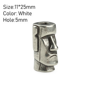 Samurai alamă albă cuțit margele scut umbrelă funie EDC cupru paracord mărgele bricolaj rucsac accesorii