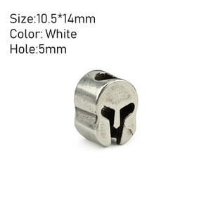 Samurai alamă albă cuțit margele scut umbrelă funie EDC cupru paracord mărgele bricolaj rucsac accesorii