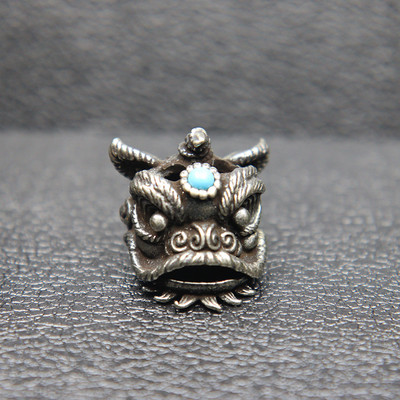 Kineski lav Dance Nož Perle Uzice Privjesci EDC Outdoor Paracord Narukvice DIY Kišobran Konop Dodaci Mjedeni Životinjski privjesci