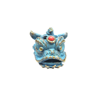 Kineski lav Dance Nož Perle Uzice Privjesci EDC Outdoor Paracord Narukvice DIY Kišobran Konop Dodaci Mjedeni Životinjski privjesci