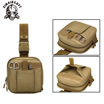 Τσάντα Tactical Leg West bag Αδιάβροχη στρατιωτική θήκη Molle system Σετ Πρώτων Βοηθειών Ιατρική θήκη Πεζοπορίας Τσάντα ποδιών κυνηγιού Trekking