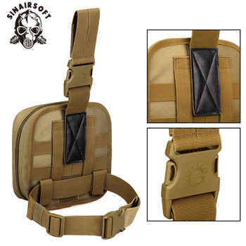 Τσάντα Tactical Leg West bag Αδιάβροχη στρατιωτική θήκη Molle system Σετ Πρώτων Βοηθειών Ιατρική θήκη Πεζοπορίας Τσάντα ποδιών κυνηγιού Trekking