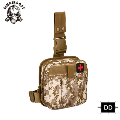 Taktikaline jalakott läänekott Veekindel sõjaväekott Molle süsteemi esmaabikomplekt Meditsiiniline kott Matkajahil ja matkajal kott