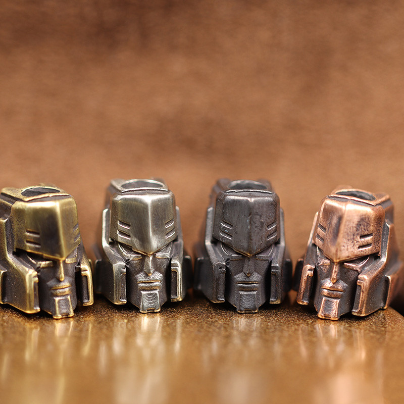 Karštas filmo veikėjas Šalmas žalvarinis peilio karoliukas EDC lauko „pasidaryk pats“ „Paracord“ priedai Austi dirželiai pakabukai papuošalai apyrankių pakabukai