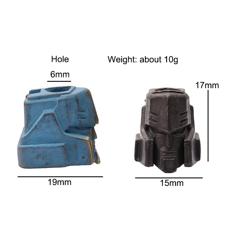 Karštas filmo veikėjas Šalmas žalvarinis peilio karoliukas EDC lauko „pasidaryk pats“ „Paracord“ priedai Austi dirželiai pakabukai papuošalai apyrankių pakabukai