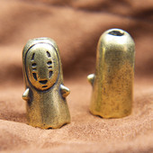 Alamă desen animat anime fantomă fără chip Paracord margele bricolaj umbrelă frânghie pandantive accesorii bijuterii fără față cuțit masculin șnur EDC