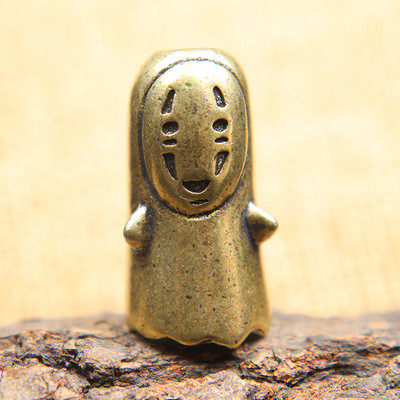 Alamă desen animat anime fantomă fără chip Paracord margele bricolaj umbrelă frânghie pandantive accesorii bijuterii fără față cuțit masculin șnur EDC