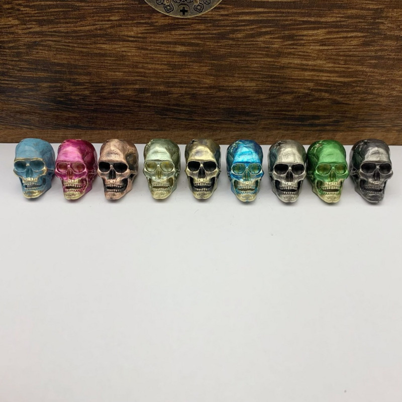 Kolju messingist noa helmed vihmavarju köis helmed õues lillede tera pealuu Paracord helmed