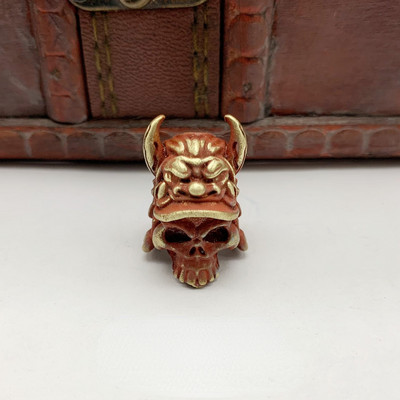 Metal alamă robot războinic cuțit margele EDC DIY Paracord țesut șnur pandantiv accesorii instrumente fierbinte film personaj sculptură cap