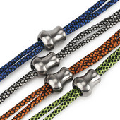 Vihmavarju köie tarvikud Titaanisulamist noahelmed DIY Paracordi helmeste võtmehoidja tarvikud