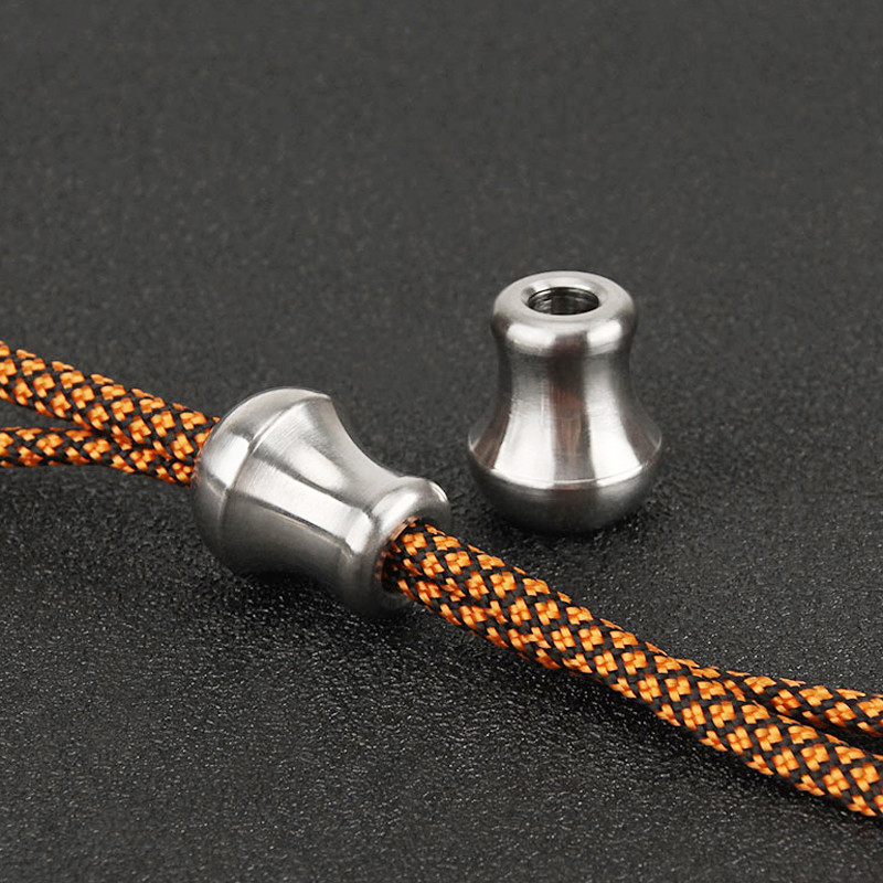 Vihmavarju köie tarvikud Titaanisulamist noahelmed DIY Paracordi helmeste võtmehoidja tarvikud