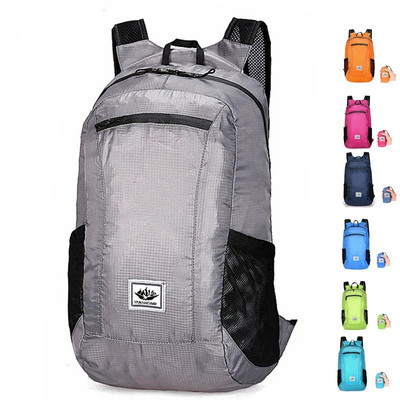 Geantă pliabilă unisex, 20L, impermeabilă, rucsac în aer liber, portabil, pentru camping, drumeții, călătorie, rucsac de zi pentru agrement, unisex, pentru sport.