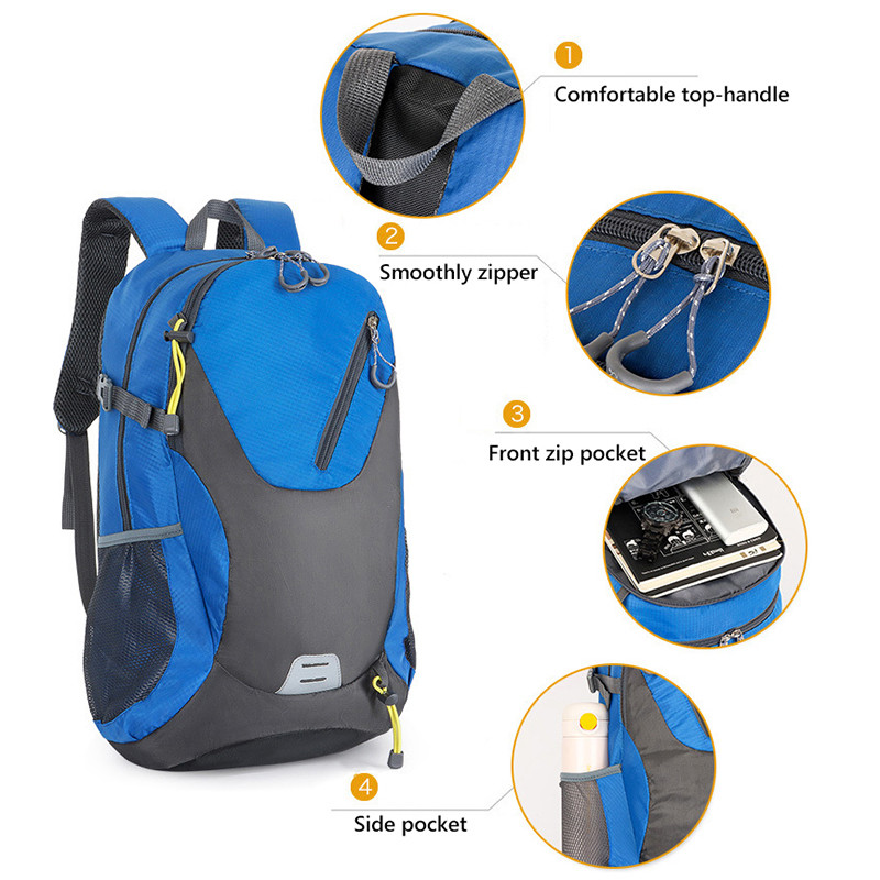 40L vaba aja reisikott Meeste suure mahutavusega ronimisseljakott Jalgratas Jalgratas Jalgrattakott Matkakott Välispordikotid XA786D