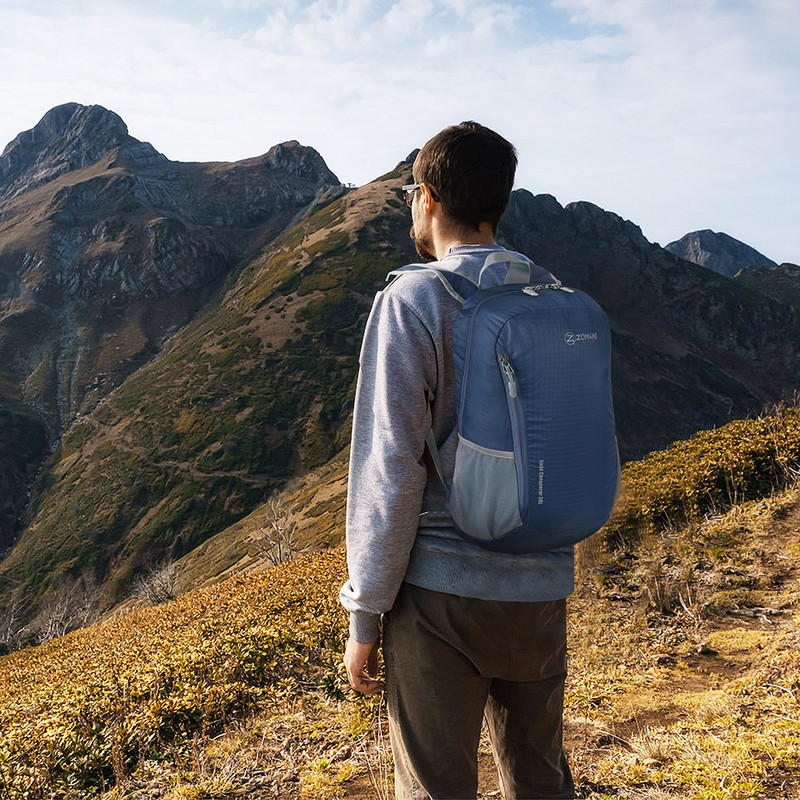 ZOMAKE Ultra pakendatav väike seljakott Ultrakerge matkareisid Matkamine Meeste Naiste veekindel kalapüügi Jalgratta kokkupandav seljakott