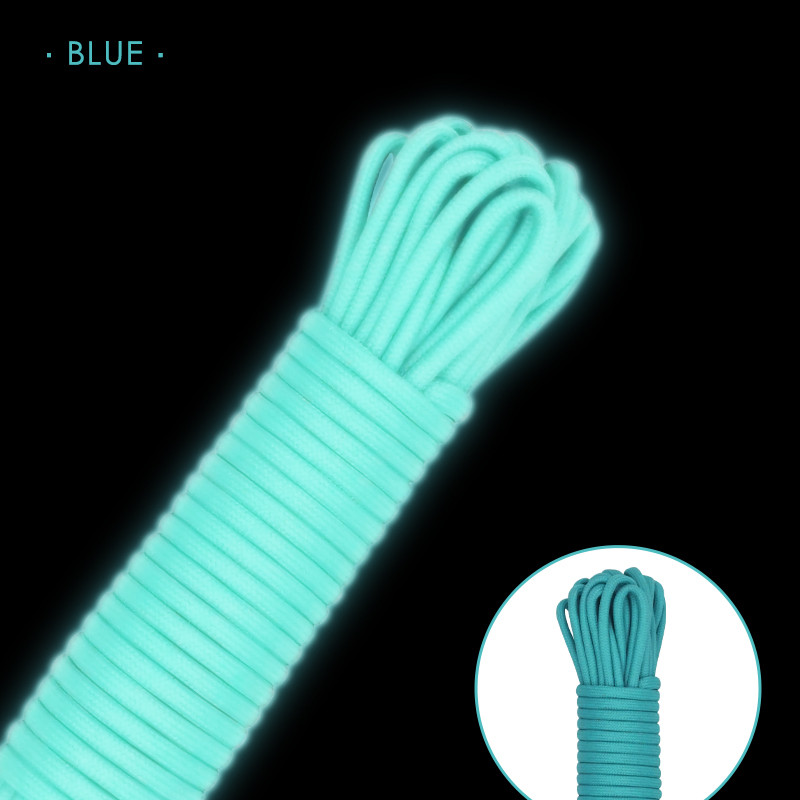Paracord de supraviețuire de 4 mm de înaltă calitate 5/10/20/30 m frânghie luminoasă pentru camping strălucire paracord 7 șuvițe frânghie de 550 lb frânghie în aer liber