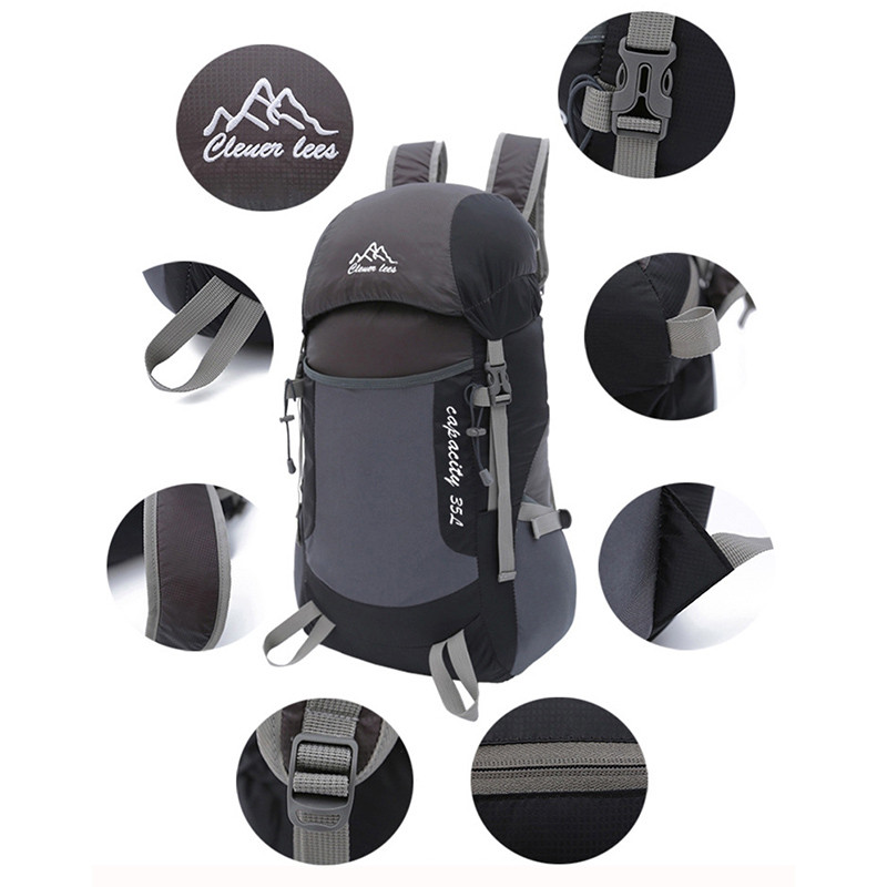 Ultra lagani sklopivi putni penjački ruksak Vanjski ruksak planinarski vodootporan prijenosna sportska studentska školska torba X272Y