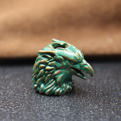 Griffin Eagle Head Lõvi keha Messingist Nuga Helmed Paelad Ripatsid Paracord Charms Eagle Beak EDC Välistingimustes DIY Aksessuaarid Ehted
