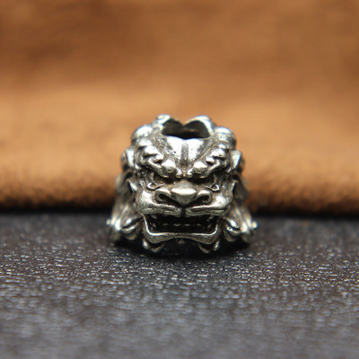 Hiina iidne palee Lõvipea Noa Helmed Messingist Loomakujukesed EDC DIY Paracord kootud kaelapaelad ripatsid Ehted Aksessuaarid