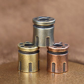 Revolveris „Magnum Bullet“ žurnalo forma „Pasidaryk pats“ žalvario peilio karoliukai „Paracord“ skėtis, virvė, apyrankė, lauko EDC karoliukų juostos priedai