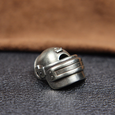 Hot Game Special Force Movable Helmet Knife Bead Brass Keychain Lanyard Pendant Army Fans DIY Paracord Bracelet Charms Аксесоар