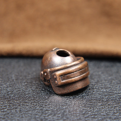 Hot Game Special Force Movable Helmet Knife Bead Brass Keychain Lanyard Pendant Army Fans DIY Paracord Bracelet Charms Аксесоар