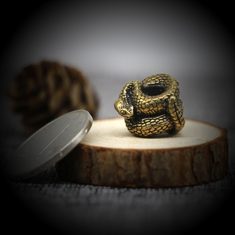 Șarpe din alamă șarpe cu clopoței cuțit mărgele umbrelă frânghie DIY EDC șnur realizat manual Paracord Brățări Pandantive Accesorii pentru fabricarea de bijuterii