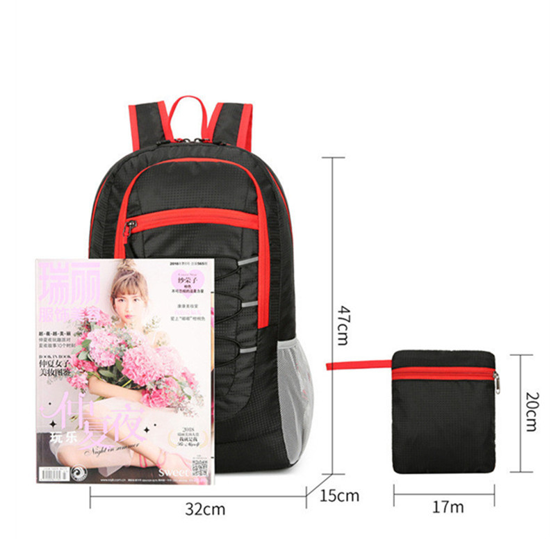 Къмпинг Спортна раница Мъжка пътна чанта за жени Туризъм Сгъваема туристическа опаковка Трекинг през рамо Bolsas Женска ученическа раница