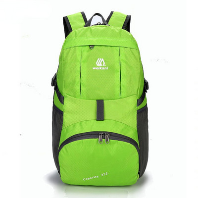 35 literes könnyű nylon összecsukható hátizsák többszínű vízálló kültéri sport kemping túrázási összecsukható táskák