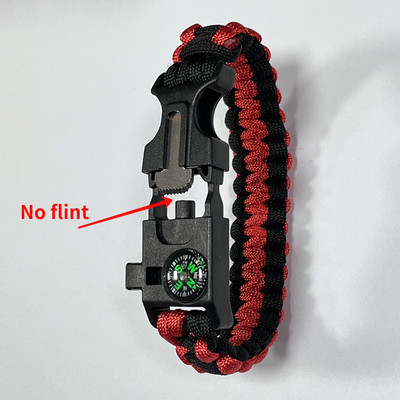 Daugiafunkcinis karinis avarinis išgyvenimas „Paracord“ 4 mm apyrankė, lauko grandiklis, švilpukas, sagtis „Paracord“ įrankiai 550 „Paracord“