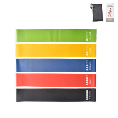 5Pcs/Set Yoga otporne trake za istezanje TPE Loop Oprema za vježbanje Fitness oprema Vježbe snage Vježbe za tijelo Pilates Vježbe snage