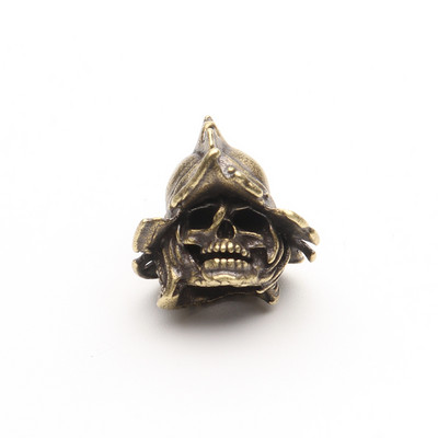 Craniu de diavol Casca Cuțit Pandantiv Personalitate Cuțit din alamă Mărgele Paracord Accesorii EDC