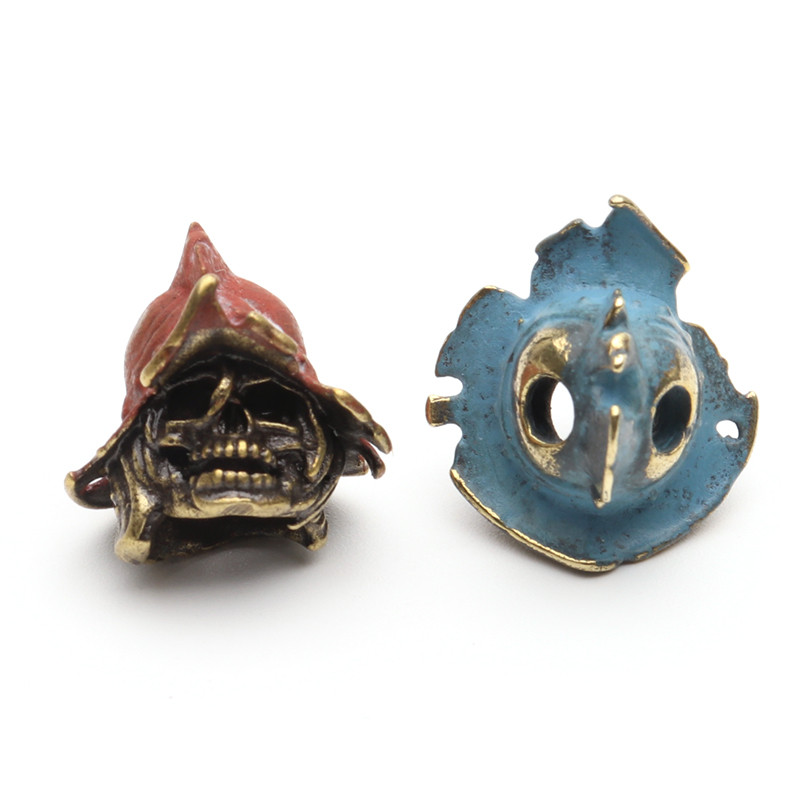 Craniu de diavol Casca Cuțit Pandantiv Personalitate Cuțit din alamă Mărgele Paracord Accesorii EDC