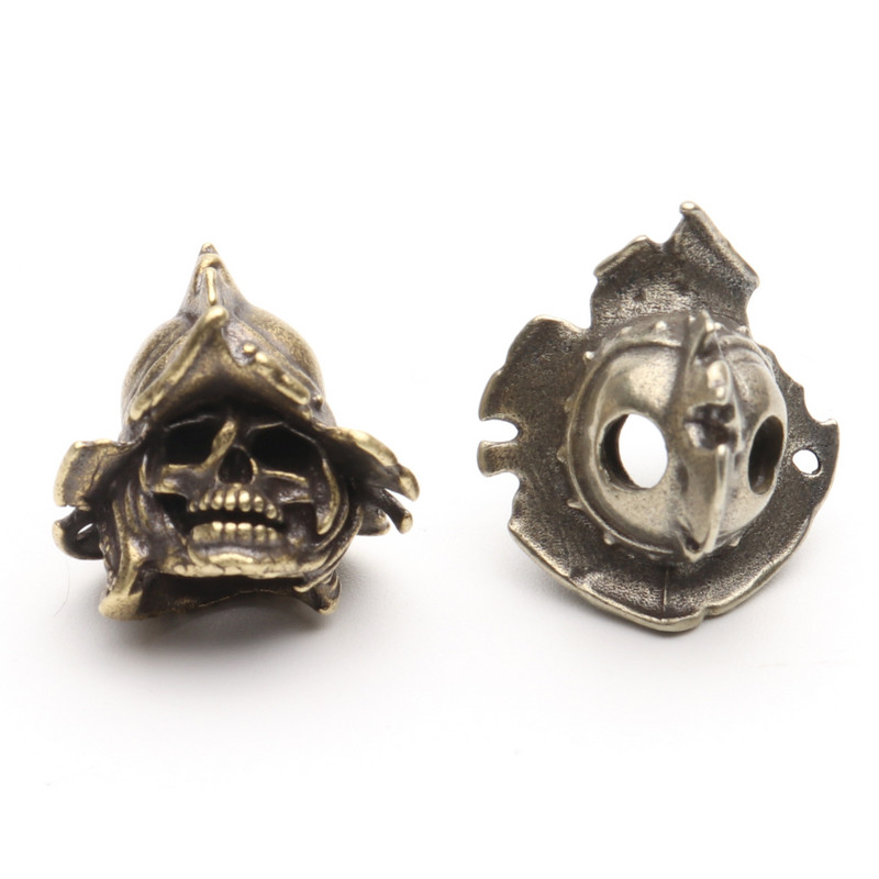 Craniu de diavol Casca Cuțit Pandantiv Personalitate Cuțit din alamă Mărgele Paracord Accesorii EDC