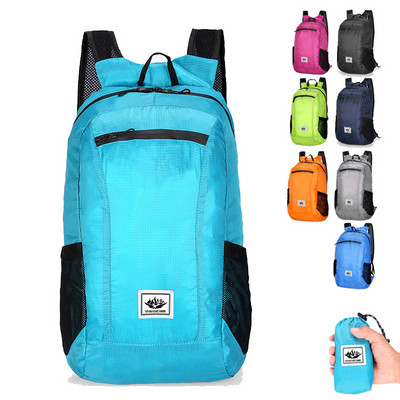 Rucsac pliabil în aer liber, 20 l, geantă de călătorie portabilă, impermeabilă, ultra ușoară, pentru camping, pentru femei, pentru sport, pentru bărbați, bărbați