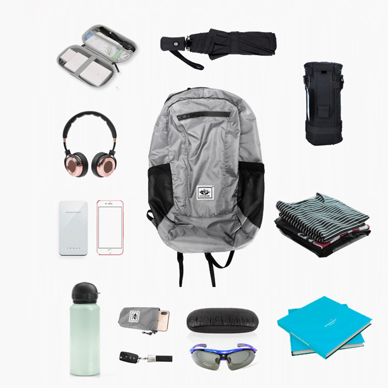 Vanjski sklopivi ruksak od 20L vodootporan ultra lagana prijenosna putna torba Ženska sportska torba za kampiranje Putne torbe za muškarce Muške muške